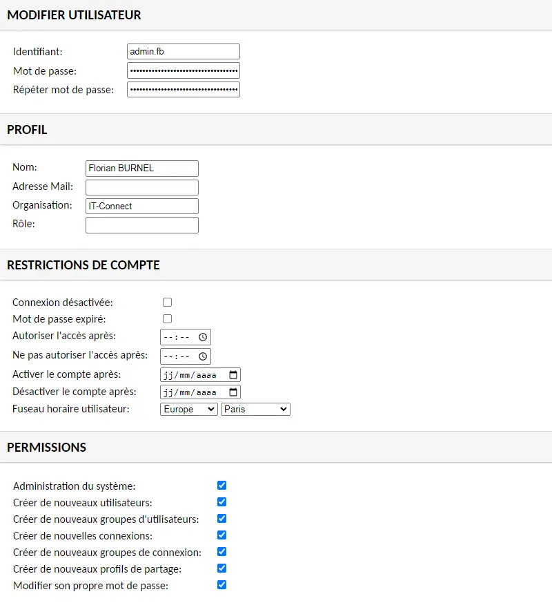 Apache Guacamole Administrator account